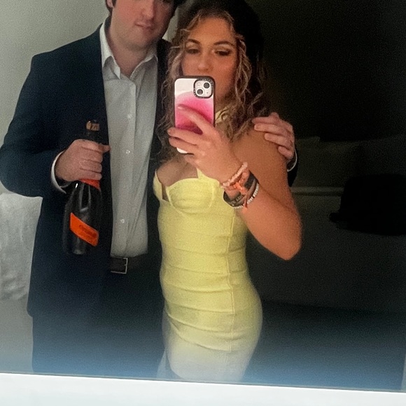 Herve Ledger Strappy Fitted Mini Dress - Picture 6 of 7